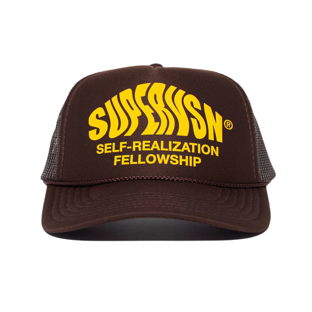 SUPERVSN Studio Self Realization Trucker Hat 'Brown'