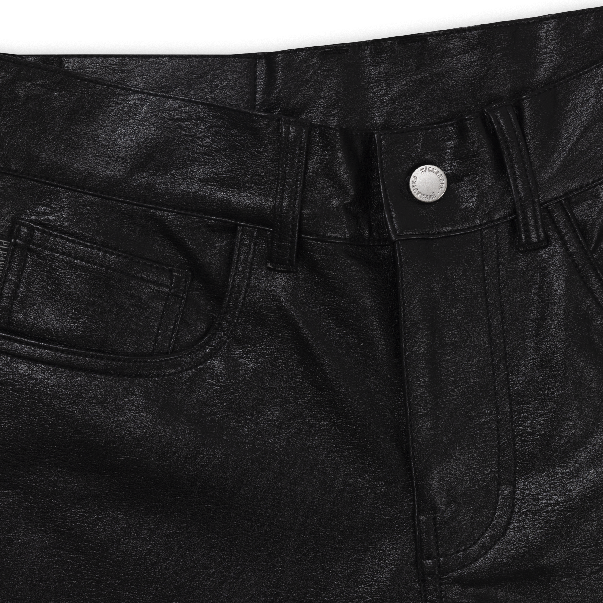 Pleasures Vegan Leather 5 Pocket Pants 'Black'