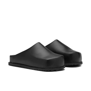 
                  
                    Load image into Gallery viewer, Yume Yume Womens Truck Slide &amp;#39;Black Bio Leather&amp;#39;
                  
                
